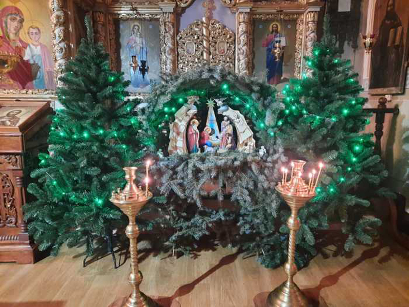 Всенощное бдение Рождества Христова в храме в честь Успения Пресвятой Богородицы г. Мглина