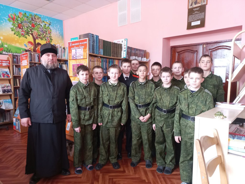 Духовная беседа о значении Великого поста с кадетами Стародубского казачьего кадетского корпуса