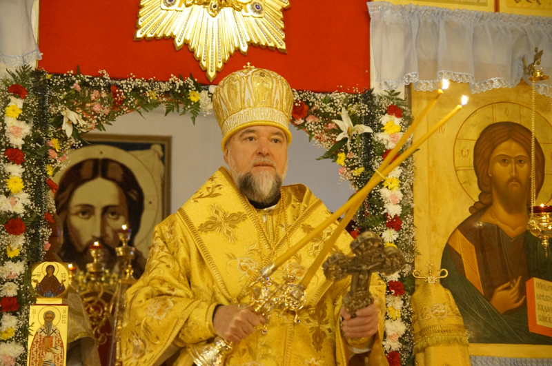 Архиерейское богослужение в храме Успения Пресвятой Богородицы в пгт Климово.