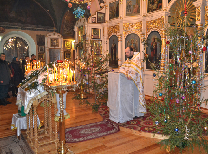 Рождественское поздравление в Ильинском храме Почепского благочиния
