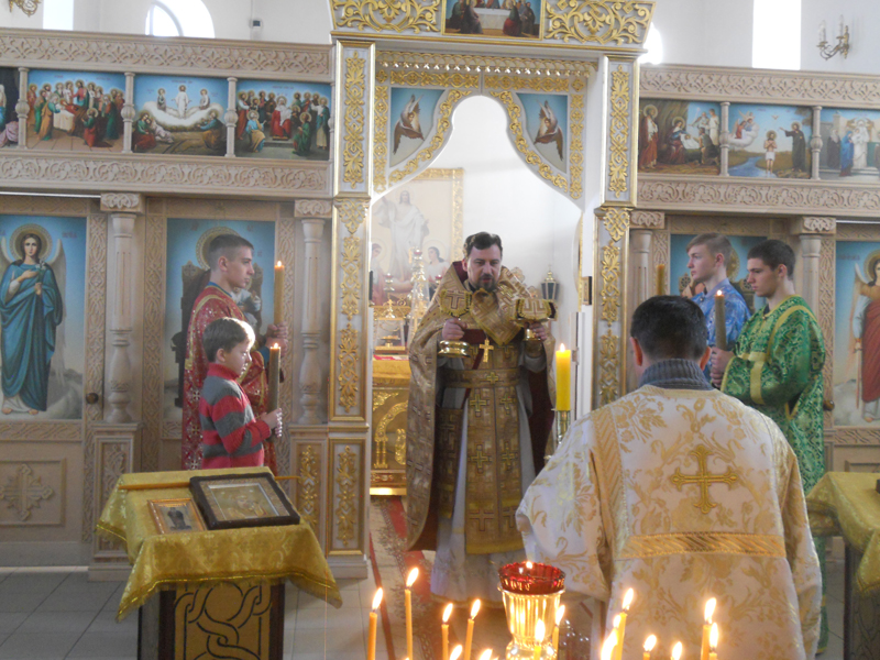 Прощеное воскресенье в храме Святителя Николая г. Унечи