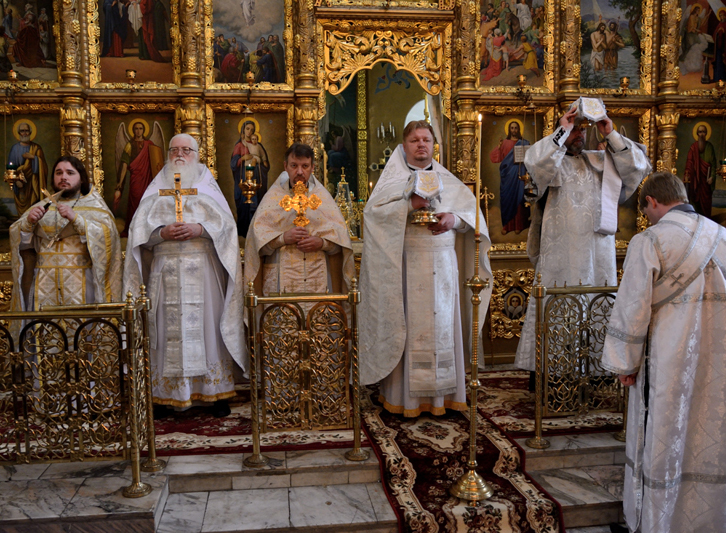 Вознесение Господне. Божественная литургия в Петропавловском кафедральном соборе г. Клинцы