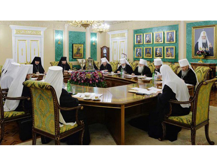 Первое в 2018 году заседание Священного Синода Русской Православной Церкви прошло в Даниловом монастыре в Москве