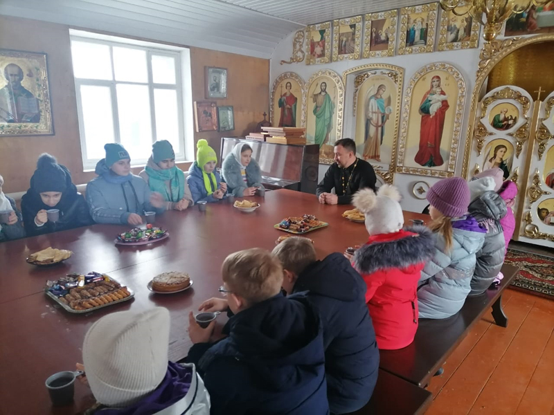 Начало Сырной седмицы в воскресной школе при храме Святителя Николая г. Унечи
