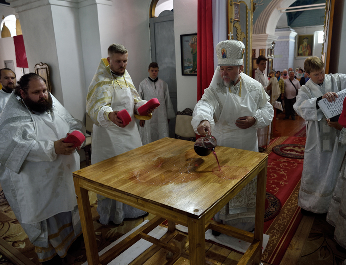 Архиерейское богослужение. Освящение Ильинского храма в г. Трубчевск