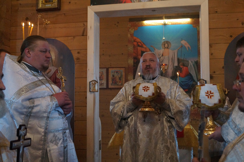 Освящение храма во имя иконы Божией Матери "Свенская" в белорусском городе Добруш.