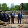 Епископ Клинцовский и Трубчевский Владимир ознакомился с ходом строительных работ кафедрального собора в честь Богоявления Господня