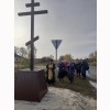 Освящение поклонного креста в деревне Ветлевка